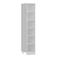 MİNAR 40 CM MUTFAK BOY DOLABI BEYAZ ANTRASİT D40-MCBA1