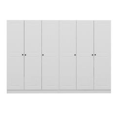 Kale 6 Mebran Kapaklı 4Ç Dolap - Beyaz