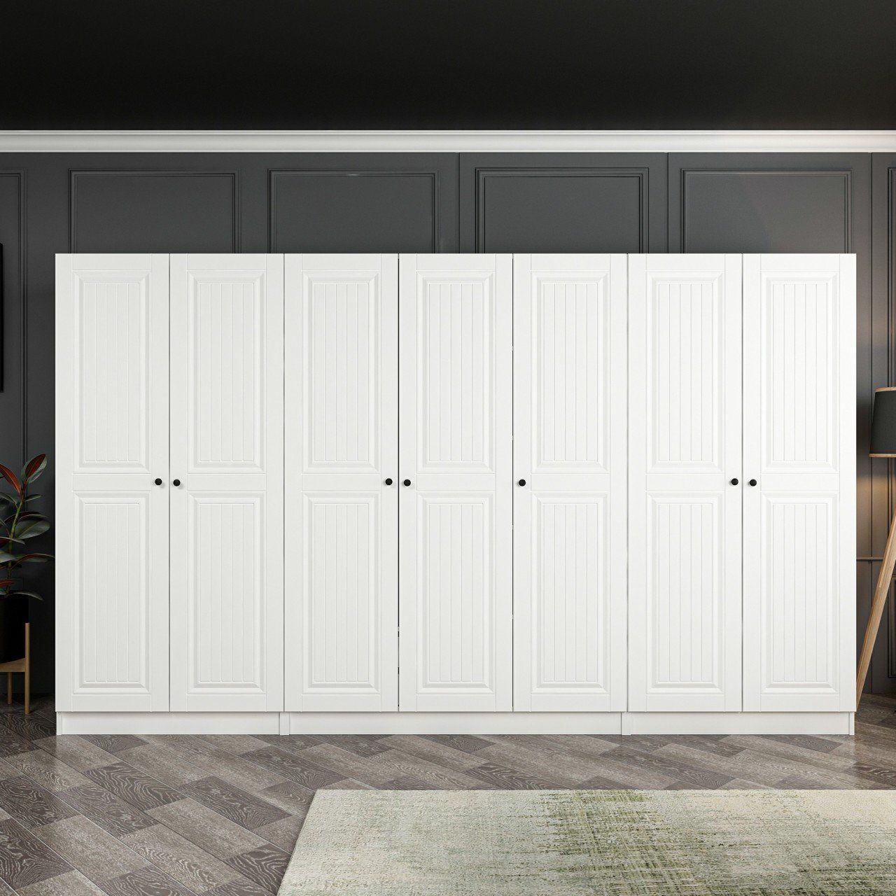 Kale 7 Mebran Kapaklı 2Ç Dolap - Beyaz