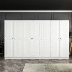 Kale 7 Mebran Kapaklı 2Ç Dolap - Beyaz