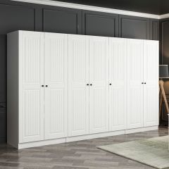 Kale 7 Mebran Kapaklı 2Ç Dolap - Beyaz