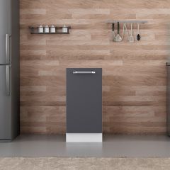 Minar Mutfak Alt Modül 1K1R 40Cm Dolap Beyaz/Antrasit - A1