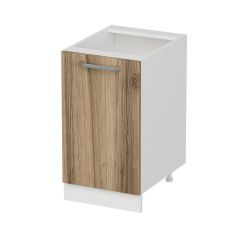 Minar Mutfak Alt Modül 1K1R 45Cm Dolap Beyaz/Dore - D1