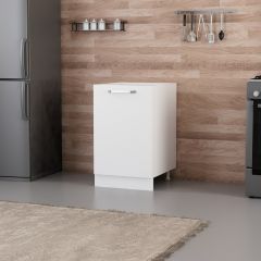 Minar Mutfak Alt Modül 1K1R 50Cm Dolap Beyaz - B1