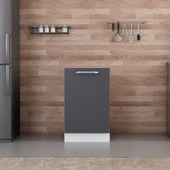 Minar Mutfak Alt Modül 1K1R 50Cm Dolap Beyaz/Antrasit - A1