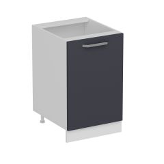 Minar Mutfak Alt Modül 1K1R 50Cm Dolap Beyaz/Antrasit - A1