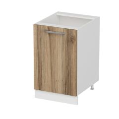 Minar Mutfak Alt Modül 1K1R 50Cm Dolap Beyaz/Dore - D1