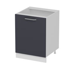 Minar Mutfak Alt Modül 1K1R 60Cm Dolap Beyaz/Antrasit - A1