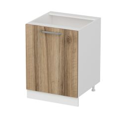 Minar Mutfak Alt Modül 1K1R 60Cm Dolap Beyaz/Dore - D1