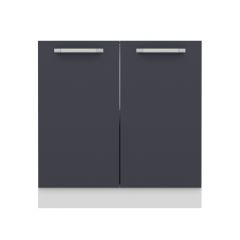 Minar Mutfak Alt Modül 2K1R 80Cm Dolap Beyaz/Antrasit - A1