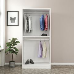 Kale 2 Kapaklı Aynalı Dolap - Pera Ceviz