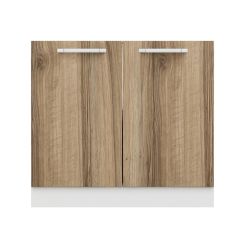 Minar Mutfak Alt Modül 2K1R 90Cm Dolap Beyaz/Dore - D1