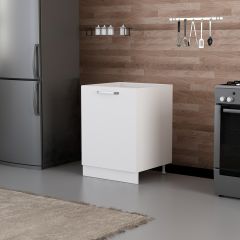 Minar Mutfak Alt Modül 1K 60Cm Evye Dolap Beyaz - B1