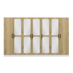 Kale 7 Kapaklı Aynalı 4Ç Dolap - Dore