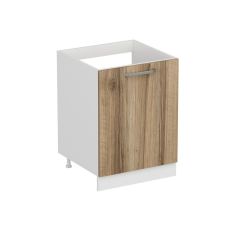 Minar Mutfak Alt Modül 1K 60Cm Evye Dolap Beyaz/Dore - D1