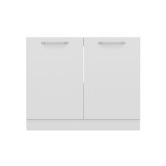 Minar Mutfak Alt Modül 2K 100Cm Evye Dolap Beyaz - B1