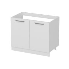 Minar Mutfak Alt Modül 2K 100Cm Evye Dolap Beyaz - B1