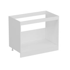 Minar Mutfak Alt Modül 2K 100Cm Evye Dolap Beyaz - B1