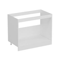 Minar Mutfak Alt Modül 2K 100Cm Evye Dolap Beyaz/Antrasit - A1