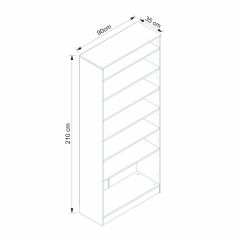Minar Kale 210 Cm 2 Kapaklı 2B Raf Portmanto Byz Mbr Çizgili Ant
