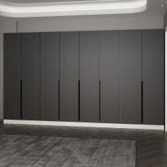 Minar Kale 210 Cm 8 Kapaklı 6B Raf Portmanto Byz Mbr Çizgili Ant
