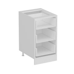 Minar Mutfak Alt Modül 3Ç Nray 45Cm Dolap Beyaz/Dore - D1