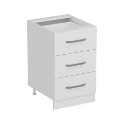 Minar Mutfak Alt Modül 3Ç Nray 50Cm Dolap Beyaz - B1