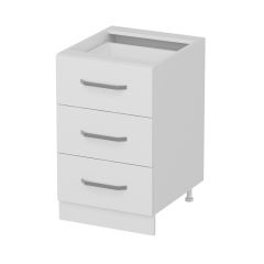 Minar Mutfak Alt Modül 3Ç Nray 50Cm Dolap Beyaz - B1