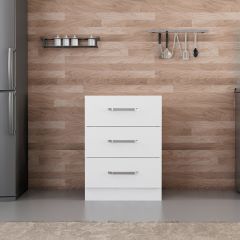 Minar Mutfak Alt Modül 3Ç Nray 60Cm Dolap Beyaz - B1