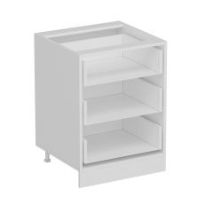 Minar Mutfak Alt Modül 3Ç Nray 60Cm Dolap Beyaz/Antrasit - A1