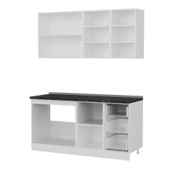 Minar 165 Cm Mutfak Dolabı Beyaz Antrasit 165-A1