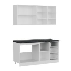 Minar 165 Cm Mutfak Dolabı Beyaz Antrasit 165-A1