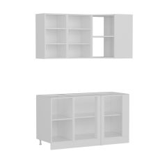 Minar 145Cm Köşe Mutfak Dolabı - Beyaz K145-B1