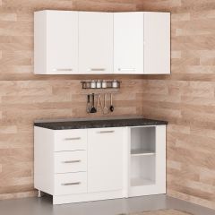 Minar 145Cm Köşe Mutfak Dolabı - Beyaz K145-B2