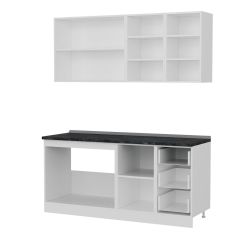 Minar 175 Cm Mutfak Dolabı Beyaz Dore 175-D1