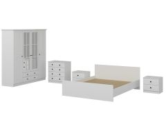 Kale Yatak Odası Set 59 Beyaz Mebran