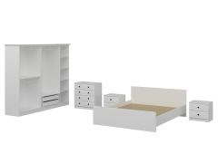 Kale Yatak Odası Set 60 Beyaz Mebran