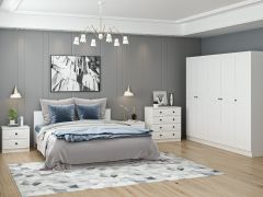 Kale Yatak Odası Set 63 Beyaz Mebran