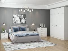 Kale Yatak Odası Set 65 Beyaz Mebran