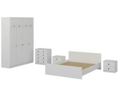 Kale Yatak Odası Set 65 Beyaz Mebran