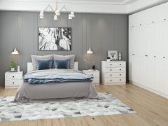 Kale Yatak Odası Set 67 Beyaz Mebran