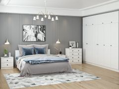 Kale Yatak Odası Set 67 Beyaz Mebran