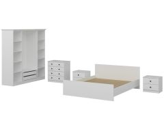 Kale Yatak Odası Set 68 Beyaz Mebran