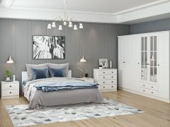 Kale Yatak Odası Set 70 Beyaz Mebran