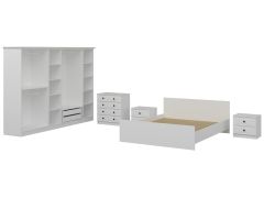 Kale Yatak Odası Set 70 Beyaz Mebran