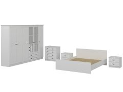 Kale Yatak Odası Set 70 Beyaz Mebran