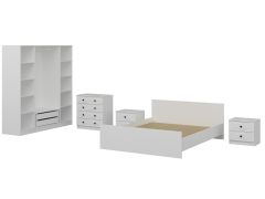 Kale Yatak Odası Set 71 Beyaz Mebran