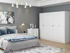 Kale Yatak Odası Set 72 Beyaz Mebran