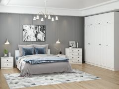 Kale Yatak Odası Set 75 Beyaz Mebran