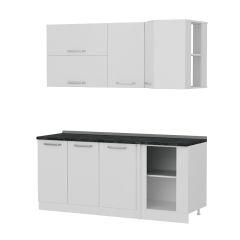 Minar 185Cm Köşe Mutfak Dolabı - Beyaz K185-B3